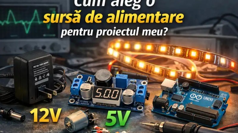 Cum aleg o sursă de alimentare pentru proiectul meu?