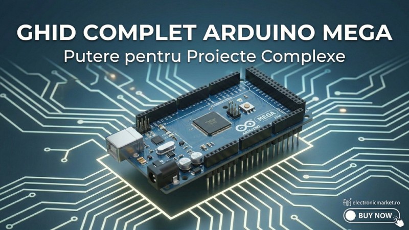 Arduino Mega 2560: Puterea Supremă pentru Proiecte Complexe
