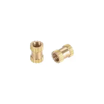 Brass Knurl Round Insert Nuts - M2.5x5mm Brass Knurl Round Insert Nuts - M2.5x5mm