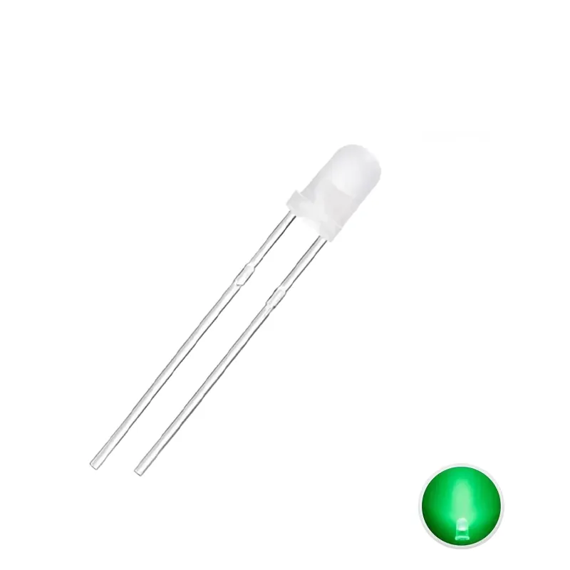 LED 3mm Diffuse Green