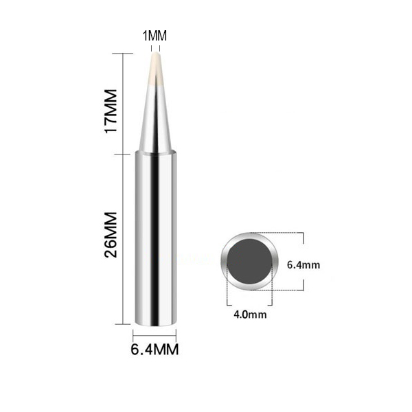 900M TYPE B — Conical (Ball) Soldering Tip 900M TYPE B — Conical (Ball) Soldering Tip