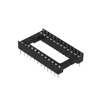 IC Socket 2x12 - DIP 24-Pin Integrated Circuit Wide IC Socket 2x12 - DIP 24-Pin Integrated Circuit Wide
