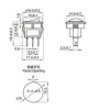ON/OFF Mini Rocker Switch Illuminated SPDT 250V 3A 3-Pin - White - Red