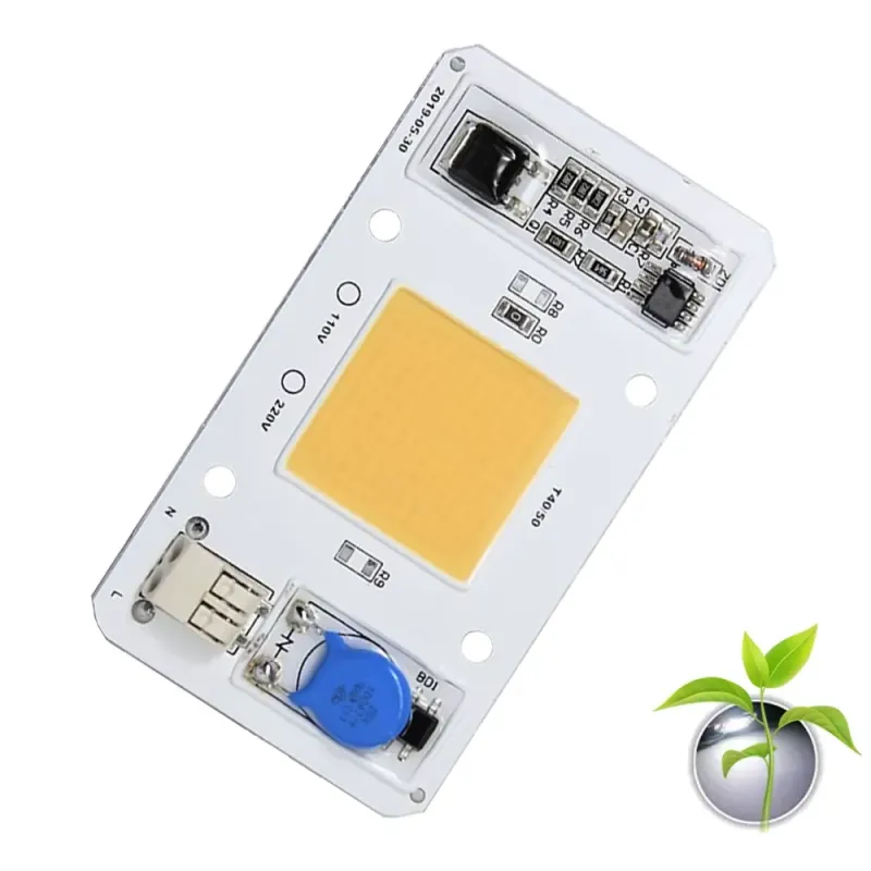 220V 50W Full Spectrum Plant Grow Power Led Board Module 6000-6500K White