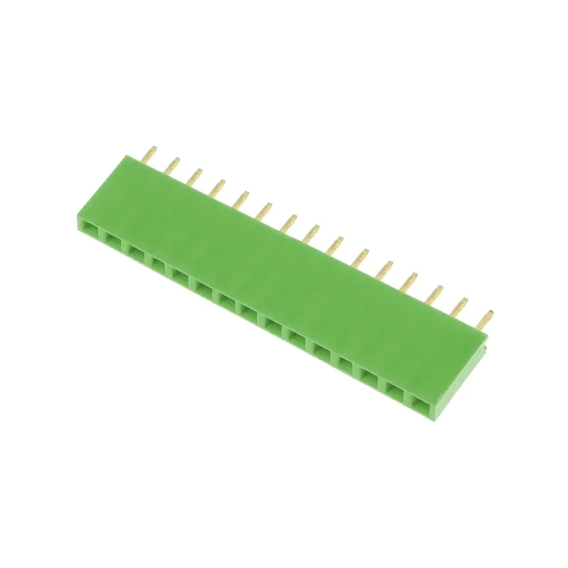 1x15 Pin Header 2.54mm Green - Female 1x15 Pin Header 2.54mm Green - Female