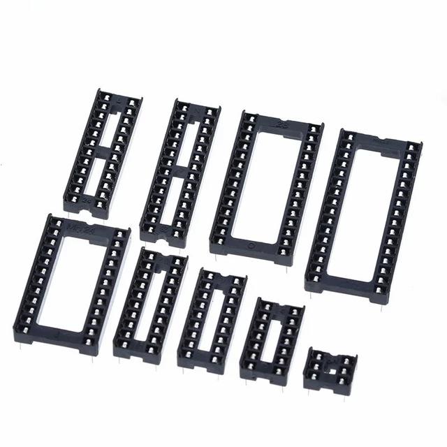 IC Socket 2x8 - DIP 16-Pin Integrated Circuit IC Socket 2x8 - DIP 16-Pin Integrated Circuit