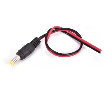 DC Power Pigtail Barrel Plug Connector Cable 2.1mm x 5.5mm - Male DC Power Pigtail Barrel Plug Connector Cable 2.1mm x 5.5mm - Male
