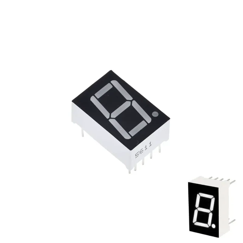 Afișaj 14mm cu 7 Segmente și 1 Cifră Catod Comun 5611AW - WHITE