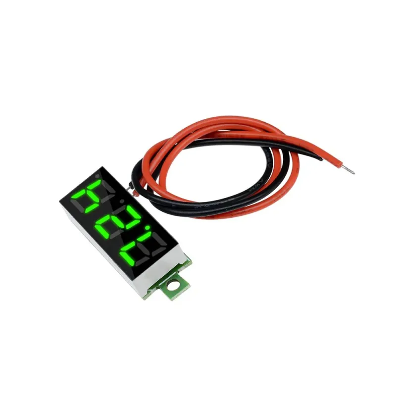 0.28 Inch 2-Wire DC 5V-30V Mini Voltmetru Digital - Verde 0.28 Inch 2-Wire DC 5V-30V Mini Voltmetru Digital - Verde