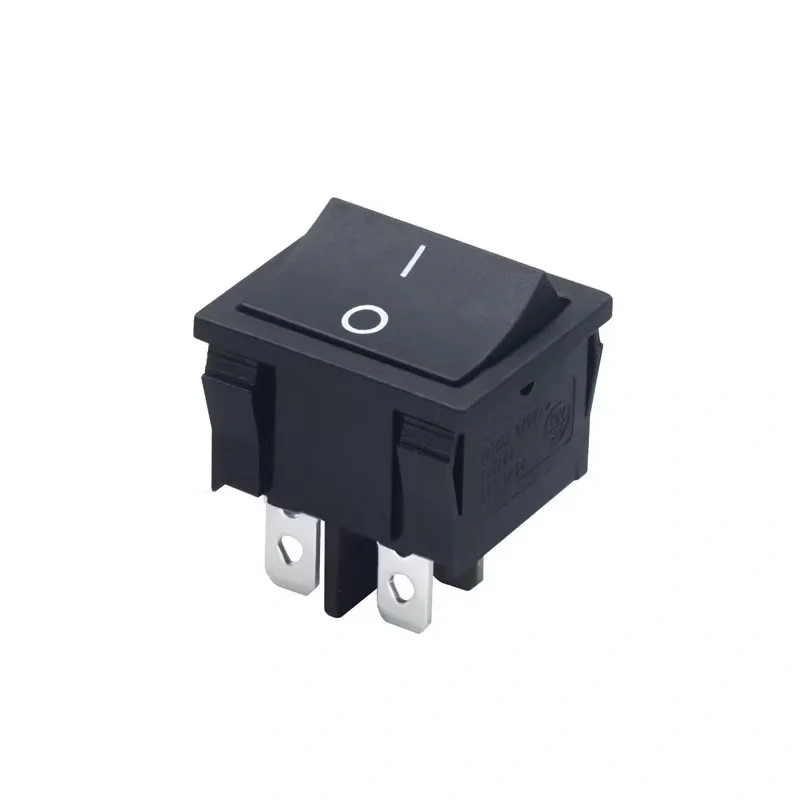 KCD2-501-4 ON-OFF Rocker Switch DPST 4 Pin 250V 10A - Black