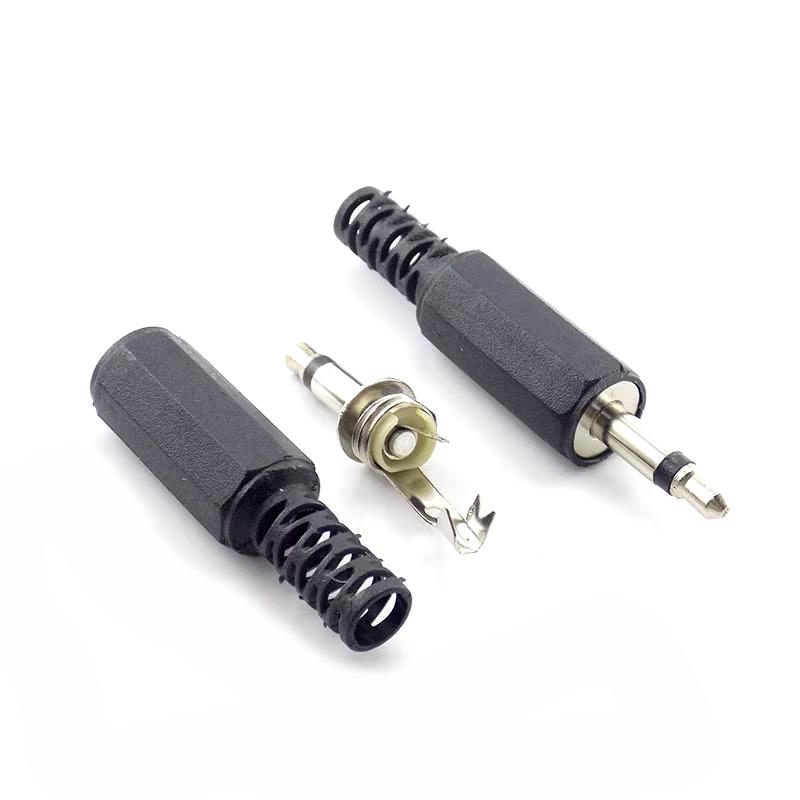 3.5mm Mono Audio Jack Plug for Soldering