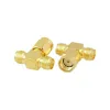 RP-SMA Intrare Masculină la 2 RP-SMA Ieșire Feminină T-Type RF Conector Splitter
