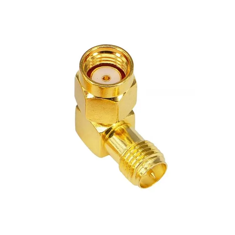RP-SMA Masculin la RP-SMA Feminin Adaptor Unghi Drept Adaptor Conector RF