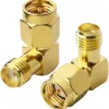 Conector RF în unghi drept SMA mamă la SMA mamă