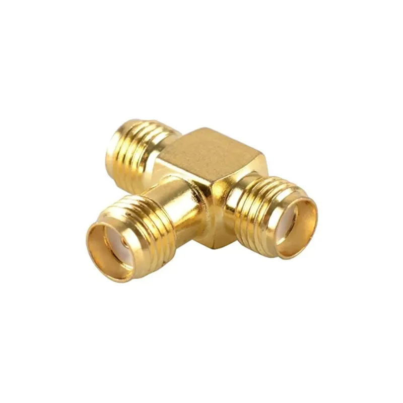 Intrare Femelă SMA la Ieșire Dublă Femelă SMA Splitter Conector RF Tip T
