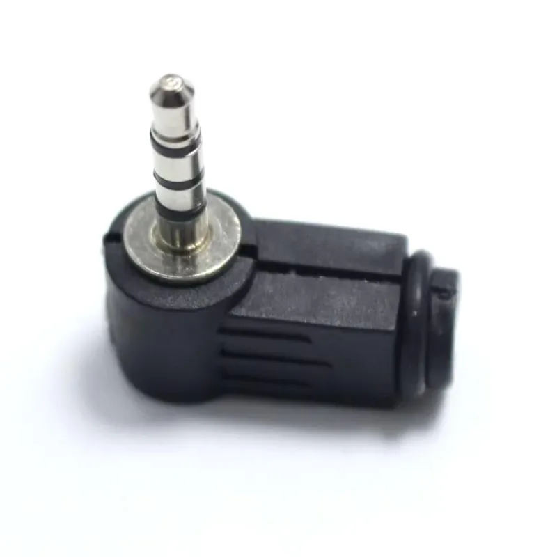 3.5mm Audio Dual Channel Stereo Male Jack - 3.5 mm 4 Pole Right Angle Plugs