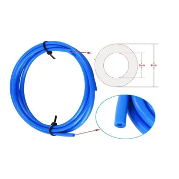 2x4 mm PFTE Teflon Tube 50 cm for 3D Printers - Blue 2x4 mm PFTE Teflon Tube 50 cm for 3D Printers - Blue