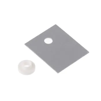 TO-3P Insulator Set: Plastic Insulation Washer and Silicone Pads for Transistors TO-3P Insulator Set: Plastic Insulation Washer and Silicone Pads for Transistors