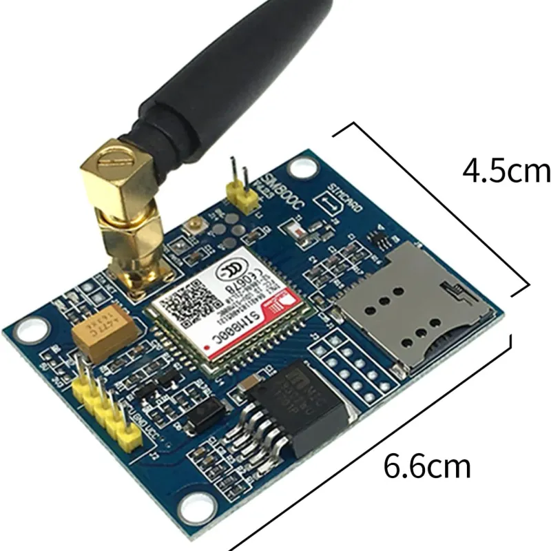 Modul SIM800C GSM/GPRS cu Antenă și Regulator Încorporat Modul SIM800C GSM/GPRS cu Antenă și Regulator Încorporat