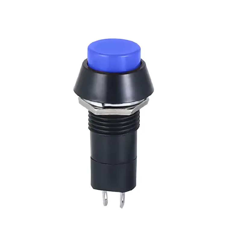 Buton de 12 mm cu Blocare ON-OFF 3A PBS-11A - BLUE