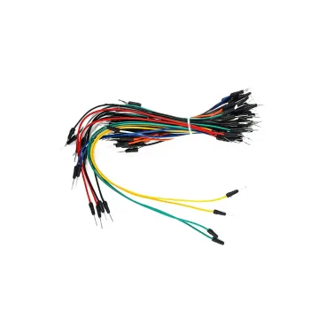 65Pcs Flexible Breadboard Jumper Cable Male to Male