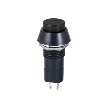 12mm Push Button Latching ON-OFF 3A PBS-11A - BLACK