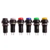 12mm Buton de Împingere Momentan ON-OFF 3A PBS-11B - NEGRU