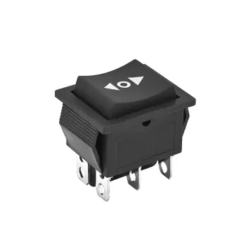 Comutator Basculant Momentan cu 6 Pini DPDT Buton ON-OFF-ON AC 250V 16A KCD2-223