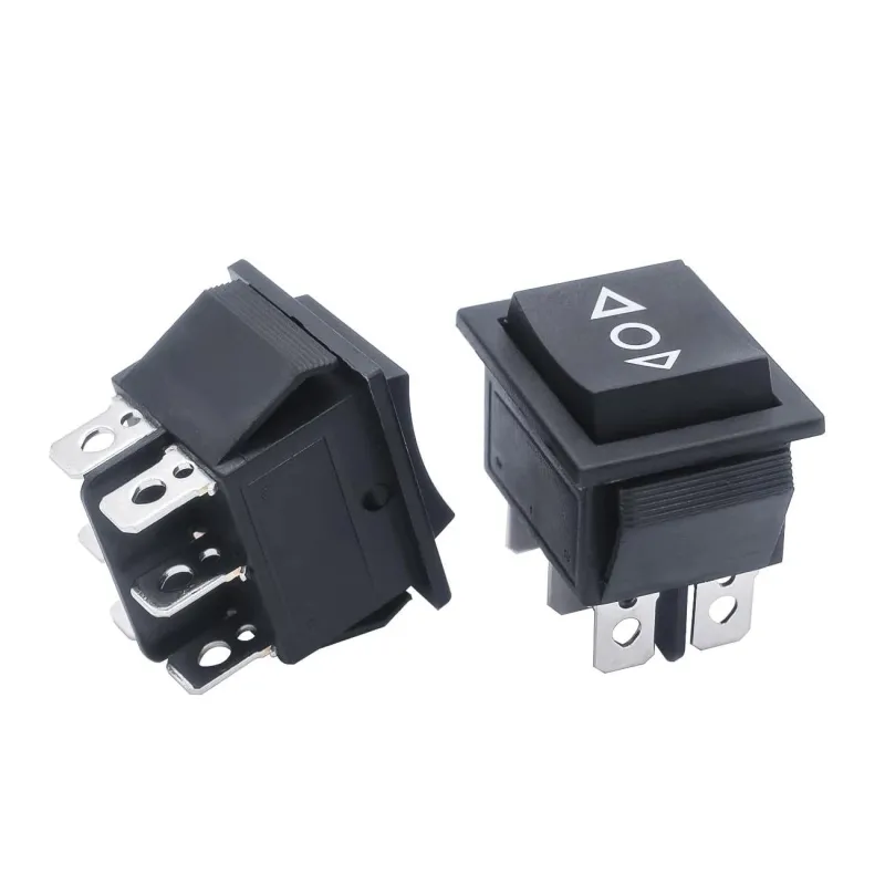 Momentary 6 Pin DPDT Button Rocker Switch ON-OFF-ON AC 250V 16A KCD2-223