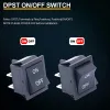 KCD2-201-4 ON-OFF Rocker Switch DPST 4 Pin 250V 16A - Black