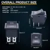 KCD2-201-4 ON-OFF Rocker Switch DPST 4 Pin 250V 16A - Black