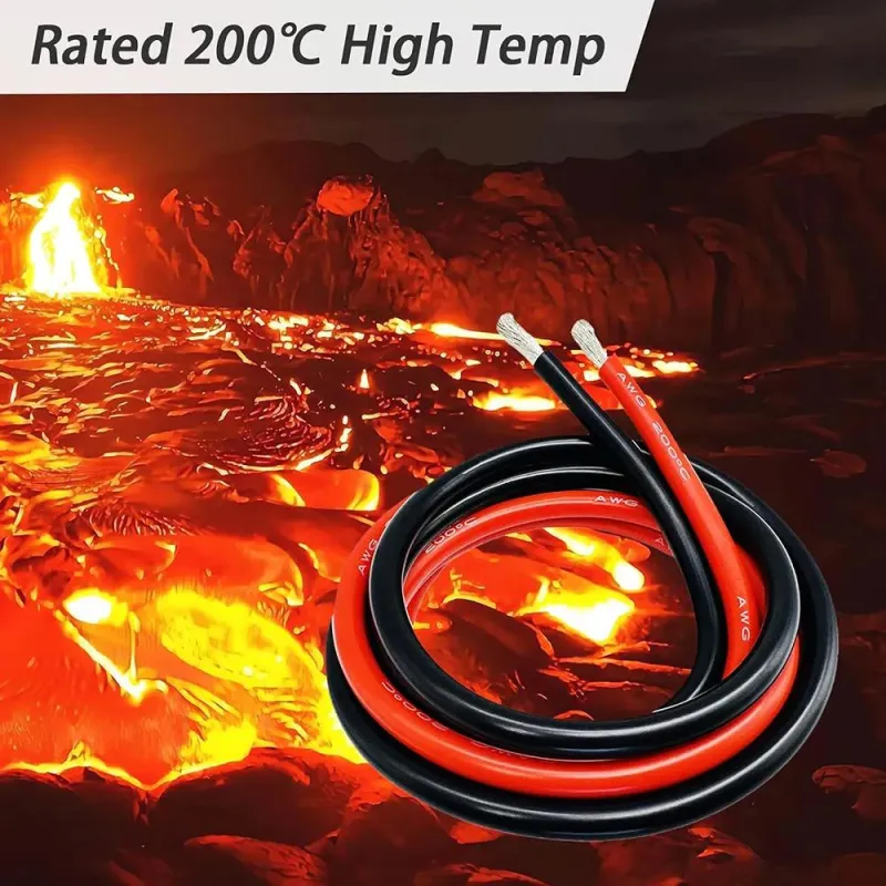 Sârmă Siliconică Flexibilă 30 AWG 0,08 mm Cupru Staniu - ROȘU - 1 Metru