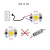 220V 7W Power Led Board Module IP65 Y32 2800-3200K Warm White