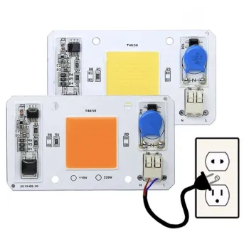 220V 50W Full Spectrum Plant Grow Power Led Board Module 380-840nm Roz