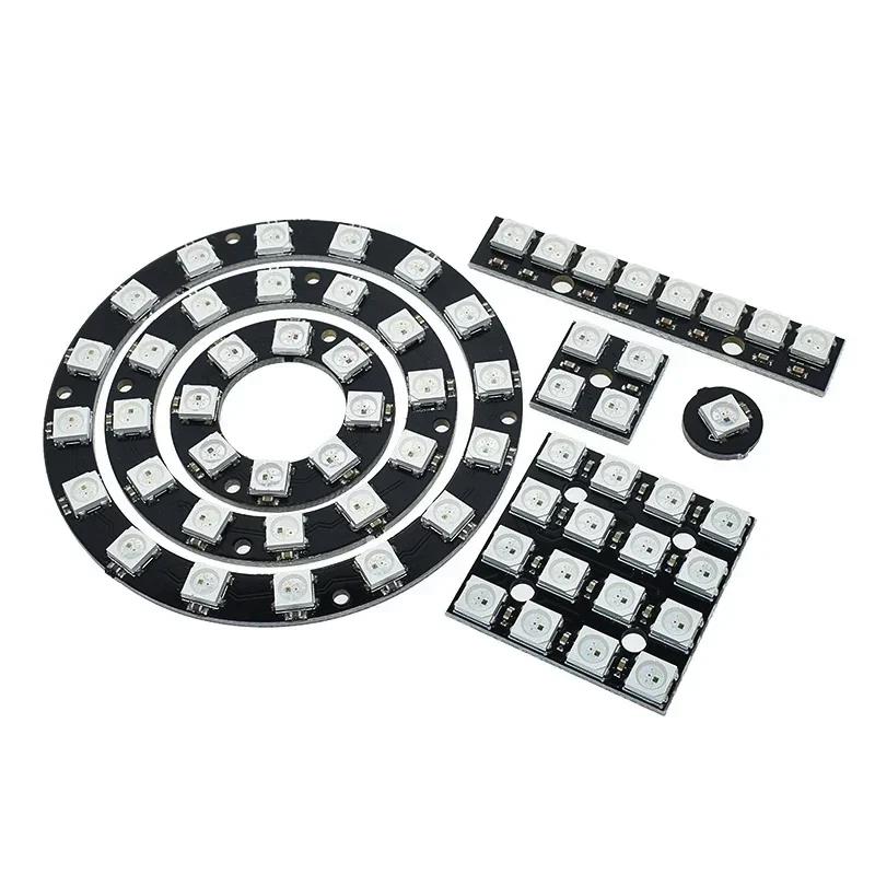 WS2812 Neopixel Adresabil RGB Led Modul Rotund pe 12 Biți
