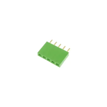 1x5 Pin Header 2.54mm Pitch Verde - Femeie 1x5 Pin Header 2.54mm Pitch Verde - Femeie