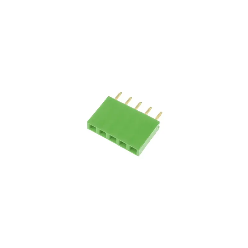 1x5 Pin Header 2.54mm Pitch Verde - Femeie 1x5 Pin Header 2.54mm Pitch Verde - Femeie