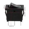 KCD1-103 Rocker Switch SPDT 3 Ways 21x15 mm - Black