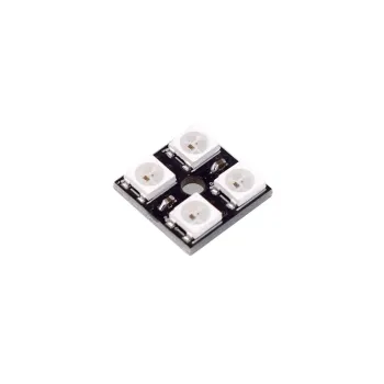 WS2812B Neopixel Adresabil RGB Led Modul 2x2 Pătrat Matrice 4-bit