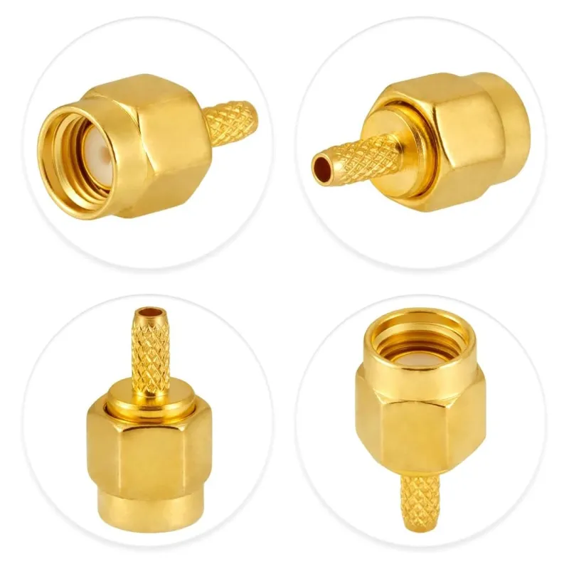 RP-SMA Conector RF Masculin Pentru RG316 RG174 RG178
