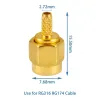 Conector RF SMA Masculin Pentru RG316 RG174 LMR-100A