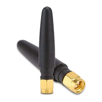 3dbi Cauciuc Wifi Antena 2.4GHz / 5GHz / 5.8GHz Cap Drept cu SMA Male