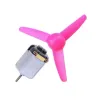 Mini DC Motor and Propeller Set - Pink