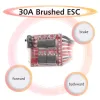 30A Brushed ESC Electronic Speed Controller With Brake Switchable for RC Car Boat Tank