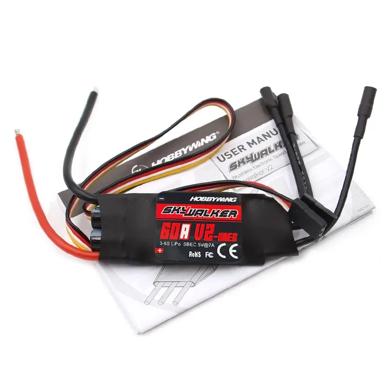 Hobbywing Skywalker 60A V2 Motor Fără Perii ESC 3-6S cu 5V 7A BEC