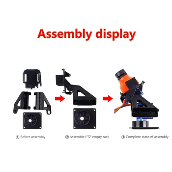 Pan/Tilt Camera Platform Anti-Vibration Camera Mount for SG90, MG90S Servo Bracket Pan/Tilt Camera Platform Anti-Vibration Camera Mount for SG90, MG90S Servo Bracket