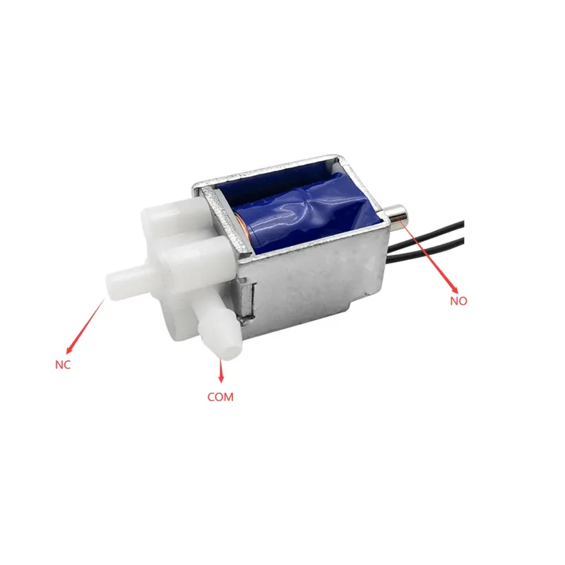 Mini Supapă Solenoid Electrică de 12V DC – Controlul Debitului de Apă și Aer în Stare Normală Închisă Mini Supapă Solenoid Electrică de 12V DC – Controlul Debitului de Apă și Aer în Stare Normală Închisă
