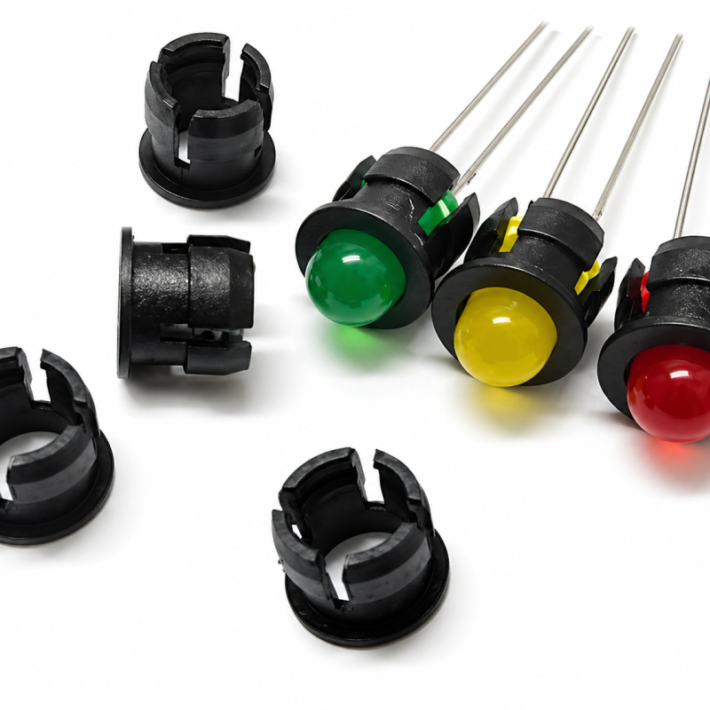 Plastic 5mm LED Holder - Panel Mount LED Light Holder