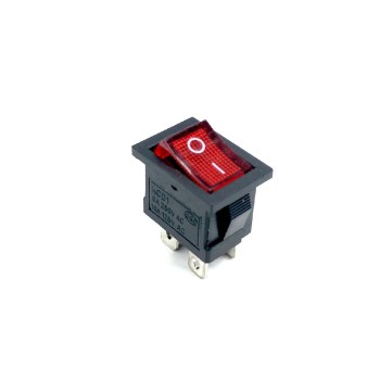 KCD1-104 Rocker Switch ON/OFF LED 4 Pin 6A 250VAC