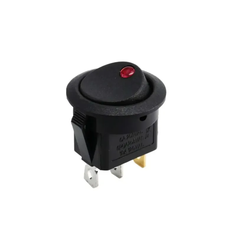22mm Rocker Switch ON OFF Red LED 250V 6A